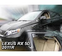 HEKO Deflettori Aria Antivento per LEXUS RX III 5 Porte 2009-2015 (AL10) SET 4
