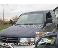 HEKO Deflettori Aria Antivento per MITSUBISHI PAJERO 3 Porte 2001-2018 SET 2