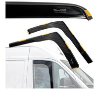 HEKO - Compatibile con Opel Vivaro 3 2014-2019 Deflettori per Vetri Laterali; Anteriori; Due Pezzi; Deflettori d’Aria Antipioggia, Antiturbo, Oscurati, Aerodinamici; Installazione Rapida e Semplice