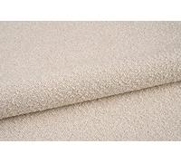 HEKO PANELS Stoffa al Metro Tessuti e Stoffe a Metro Colin Bouclé - Poliestere Resistente allo Strappo e ai Raggi UV - Tessuti per Tappezzeria per Divani Sedie Poltrona - Crema - Campione 5x5 cm