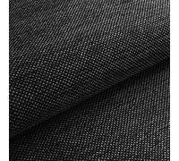HEKO PANELS Tessuti e Stoffe a Metro Arredo per Divani Sedie Cuscini e Poltrona - Stoffa al Metro Fatto di Poliestere Resistente allo Strappo - Grigio Nero venduto al Metro - 1 Pezzo = 1 m x 1,45 m