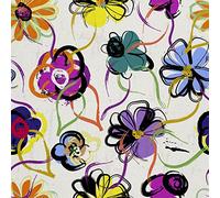 HEKO PANELS Tessuti Per Tappezzeria Al Metra Stoffa Rivestimenti Di Mobili Sedie Poltrone Divani Cuscini Pouf Impermeabile Fiori Colori 1 Metro 155 x 100 cm