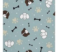 HEKO PANELS Tessuti Per Tappezzeria Al Metra Stoffa Rivestimenti Di Mobili Sedie Poltrone Divani Cuscini Pouf Impermeabile Cani Zampe Ossa 2 Metri 155 x 200 cm