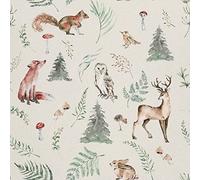 HEKO PANELS Tessuti Per Tappezzeria Al Metra Stoffa Rivestimenti Di Mobili Sedie Poltrone Divani Cuscini Pouf Impermeabile Animali Del Bosco 3 Metri 155 x 300 cm