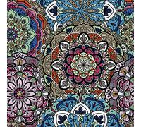 HEKO PANELS Tessuti Per Tappezzeria Al Metra Stoffa Rivestimenti Di Mobili Sedie Poltrone Divani Cuscini Pouf Impermeabile Mandala Etnico 1 Metro 155 x 100 cm