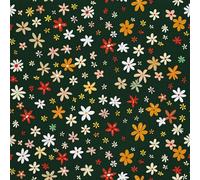 HEKO PANELS Tessuto Oxford, impermeabile, al metro, in poliestere, per cucire, tessuto decorativo, idrorepellente, opaco, fiori, 1 metro, 155 x 100 cm