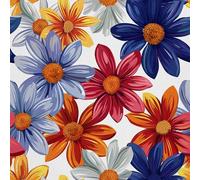 HEKO PANELS Tessuto Oxford, impermeabile, al metro, in poliestere, per cucire, tessuto decorativo, idrorepellente, opaco, fiori, 3 metri, 155 x 300 cm
