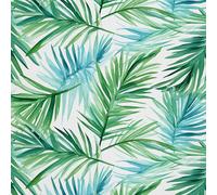 HEKO PANELS Tessuto Oxford, impermeabile, al metro, in poliestere, per lavori artigianali, impermeabile, opaco, foglie di palma, acquerello, 2 metri, 155 x 200 cm, DX2363