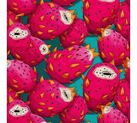 HEKO PANELS Tessuto Oxford, impermeabile, al metro, tela, in poliestere, per cucire, tessuto decorativo, impermeabile, opaco, frutta, 1 metro, 155 x 100 cm