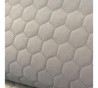 HEKO PANELS Tessuto Oxford Mat, trapuntato, tessuto impermeabile, al metro, in poliestere, per cucire, impermeabile, opaco, grigio