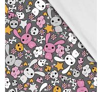 HEKO PANELS Tessuto Softshell al metro, per esterni, impermeabile, con tessuto in pile, per cucire, antivento, per giacche, escursioni, sport, tuta coniglio, 1 metro, 145 x 100 cm