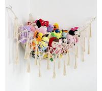 HEKOBAG Amaca per riporre i giocattoli, 155 x 104 x 104cm, Custodia per amaca in peluche rete portaoggetti per giocattoli, amaca in cotone imbottito, organizer per giocattoli