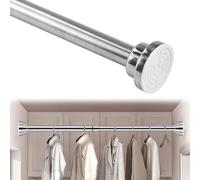 HEKOBAG Bastone Tenda Estensibile a Pressione Bastoni per Tende a Vetro, Diametro 2.2cm, Asta per Tende Senza Forare Asta Tenda a Pressione 38-58cm in Acciaio Inox, per Finestre, Bagni, Armadi, Porte