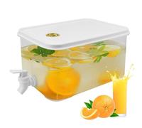 HEKOBAG Distributore di Bevande per Frigorifero 5L Dispenser Acqua con Rubinetto per Frigo Distributore di Acqua da Frigo Erogatore Bevande Fredde Dispenser Drink Plastica per Vino Birra Ghiacciata