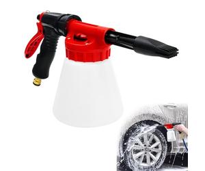 HEKOBAG Lancia Schiuma di Neve ad Alta Pressione con 1L,Pistola Schiuma Lavaggio Auto,Spruzzatore Schiume Auto,Lancia Schiume per Idropulitrice per Auto, Giardino, Irrigazione