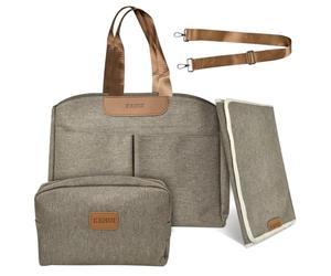 HEKOBAG Set di Borsa Fasciatoio per Neonato,Borsa Passeggino Universale in Oxford,Tracolla Regolabile per Viaggi/Shopping Grande Spazio per Tutti Gli Accessori per Bambini