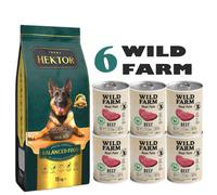 HEKTOR BALANCED Adult 15kg + Wild Farm Pate Beef 6x400gcibo per cani senza glutine