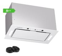 Klarstein Hektor Eco - Cappa aspirante, 52 cm, 466 m³/ora, touch, vetro