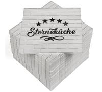 HEKU 100 tovaglioli a 3 strati, 33 x 33 cm, cucina a stelle, assorbenti e pratici, ampia scelta, ideali per occasioni speciali