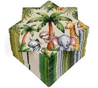 HEKU 100 tovaglioli a 3 strati, 33 x 33 cm, giungla, assorbenti e pratici, ampia scelta, ideali per occasioni speciali