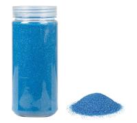 Heku 30330-18: Sabbia decorativa blu, 750 g, in barattolo richiudibile, 750g / Körnung 0,1mm