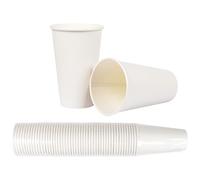 Heku 50 bicchieri di carta usa e getta da 0,3 l, in fibra fresca, rivestiti, ecologici, riciclabili, certificati FSC, per bevande calde e fredde, ideali per feste, eventi, uffici
