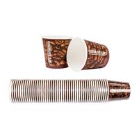 Heku Confezione da 50 bicchieri di carta per espresso, 0,11 litri, 270 g/m², con rivestimento in PE, ideali per caffè e caffè