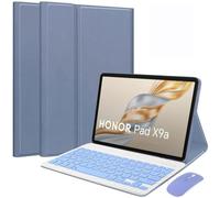 HEKUEUN Custodia con Tastiera per Honor Pad X9a / Pad X9 PRO 11,5 Pollici 2025 Tablet, Layout Italiano Tastiera Bluetooth Wireless Magnetica Staccabile, Cover Ultrasottile con Mouse,Viola