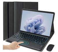 HEKUEUN Custodia con Tastiera per Microsoft Surface Go 4 / Surface Go 3 / Surface Go 2 / Surface Go Tablet, Tastiera con Trackpad Bluetooth Staccabile con Retroilluminazione A 7 Colori E Mouse