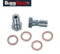 HEL PERFORMANCE Mini One R50 52 53 Calibro Freno Posteriore Banjo Inox