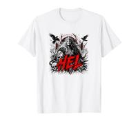 Hel Viking Underworld Norrena Pagan Valkyrie Maglietta
