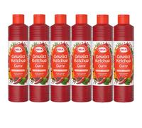 Hela Ketchup Al Curry Leggermente Piccante Originale 800Ml 6 Pezzi