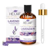 HELAIF Lavender Oil Essenziale Naturali 118ML-4 FL.Oz Essenze Non Diluiti per Diffusori Aromaterapia Massaggio Rilassante Cura dei Capelli, della Pelle e dei Letti Ungueali
