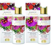 Helan, Bianco d'Ambra, Shampoo e Bagnoschiuma, Docciaschiuma Profumato con Mandorle Dolci - Bagno Schiuma Delicato e Naturale Corpo e Capelli - Doccia Shampoo Soffice e Nutriente, 200 ml Made in Italy