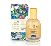 Helan Daefne - Olio Capelli, Corpo e Viso Spray Secco Profumato Illuminante, Olio per Capelli e Pelle con Olio di Mandorle Dolci, Argan e Vitamina E 100% Origine Vegetale, non Unge, 50ml Made in Italy