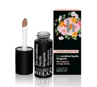 Helan I Colori di Helan - Bio Correttore Occhiaie e Viso Liquido Medium Effetto Fondotinta Coprente Professionale, Make Up con Vitamina E Burro di Karitè Olio di Jojoba Trucchi Makeup Lunga Durata 9ml