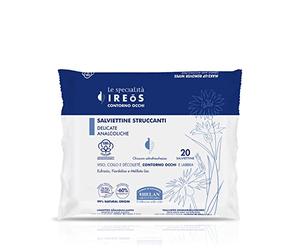 Helan, IREOS - Salviette Struccanti Delicate per Pelli Sensibili, Struccante Viso e Occhi, Labbra e Collo per Skincare e Pulizia Viso, Salviette Struccanti e Lenitive con Olio di Cocco, 20 Salviettine