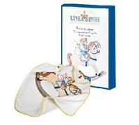 Helan, Linea Bimbi - Accappatoio Neonato e Neonata in Spugna di Cotone 100% Puro per Bagnetto Neonato e Poncho Mare Assorbente, Morbido e Delicato - Asciugamano Neonati con Cappuccio e Gancetto 64x64