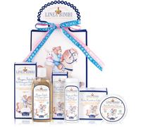 Helan, Linea Bimbi - Set Bagnetto Neonato Trio Shampoo Bagnoschiuma Bambini e Neonato con Olio di Mandorle Dolci 250 ml + Amido di Riso Bagnetto Neonato Aloe Vera 75 gr + Crema Cambio Pannolino 100 ml