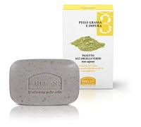 Helan,Linea Viso 3, Panetto All' Argilla Verde, Detergente, Pelle grassa, 100 Gr