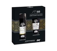 Helan M Oud Kit Barba con Schiuma 50 ml + Balsamo 20 ml - Set per Rasatura con Dopobarba Analcolico, Idratante e Delicato Contro Irritazioni - Idee Regalo Uomo - Made in Italy