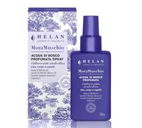 Helan Mora Muschio - Acqua di Bosco Profumata Spray, Soluzione Analcolica Fragrance-Care Rinfrescante per Viso, Corpo e Capelli, con Mirtillo Mora e Tè, Vitamina C - 100 ml, Made in Italy