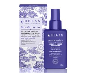Helan - Mora Muschio Acqua di Bosco Profumata Spray Viso, Corpo e Capelli Confezione 100 Ml