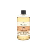 Helan Mou e Popcorn - Ricarica Profumatore Ambiente, Ricarica Diffusore Bastoncini, Profumatore per Ambienti con Latte Condensato, Mandorla, Pesca, Idee Regalo Profumatori Ambiente 500ml Made in Italy