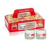 Helan, Panettone - Maschera Labbra Levigante con Olio di Mandorle Dolci e Vitamina E 13 ml + Balsamo Labbra Nutriente 13 ml - Cofanetto Regalo Donna con Scrub Labbra e Burrocacao Rimpolpante Profumato