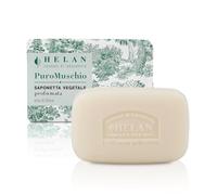 Helan Puro Muschio - Sapone Mani Solido, Morbida Detersione Naturale per Igiene Mani - Saponetta Profumata Delicata e Nutriente 97% Origine Naturale Arricchita con Olio di Oliva, Made in Italy, 100 gr
