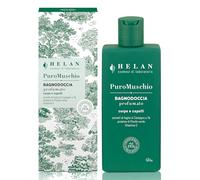 Helan Puro Muschio - Shampoo e Bagnoschiuma Uomo e Donna 2in1 con Vitamina C Antiossidante, Delicato per Pelle Morbida - Docciaschiuma Gel Corpo e Capelli 94% di Origine Naturale, Made in Italy, 200ml