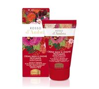 Helan, Rosso d'Ambra - Crema Mani e Unghie Profumata e Ristrutturante per Pelle Secca e Screpolata, Crema Idratante con Vitamina C e Vitamina E Antiossidante e Olio di Mandorle Dolci Riparatore, 50 ml