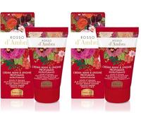 Helan, Rosso d'Ambra - Crema Mani e Unghie Profumata e Ristrutturante per Pelle Secca e Screpolata, Crema Idratante con Vitamina C e Vitamina E Antiossidante e Olio di Mandorle Dolci Riparatore, 50 ml