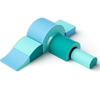 Helangel Blocchi da costruzione in schiuma per bambini, blocchi da arrampicata per bambini, mattoncini giganti per scatenare e arrampicarsi ((Light Blue)